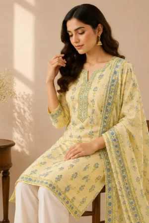 Sunlit Bloom Kurti