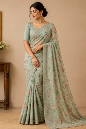 Meadow Bloom Saree