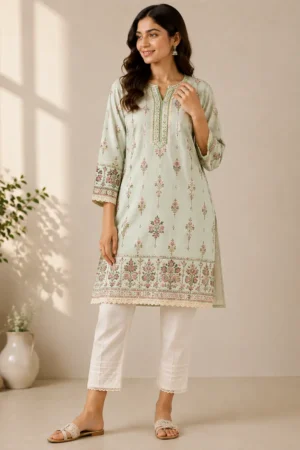 Sage Blossom Kurti