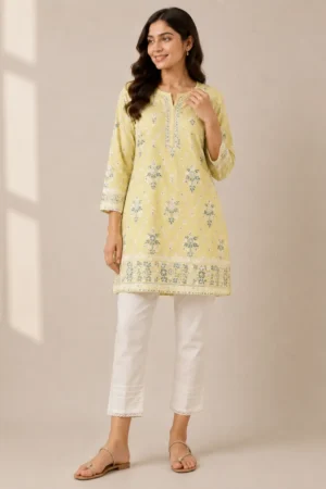 Sunlit Bloom Kurti